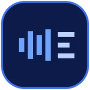 Transcribed by East Bay Services Group mark: waveform becoming text lines
